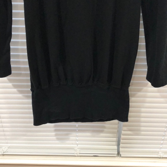 Vintage Havana shirt/dress hooded Small Black EUC - Picture 2 of 6